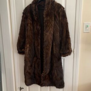 Vintage Brown Fur Coat